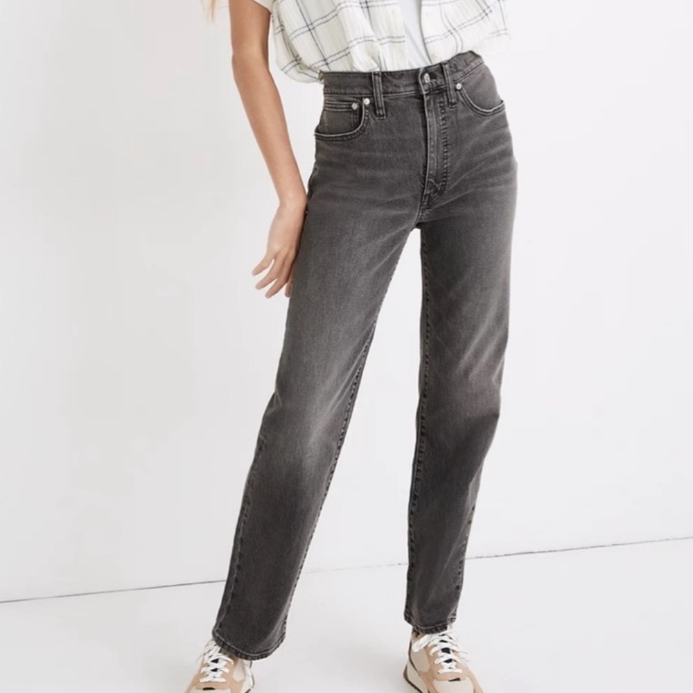 Madewell Perfect Vintage Straight Jeans “Cosner” wash Size 32  BLK  EUC!!